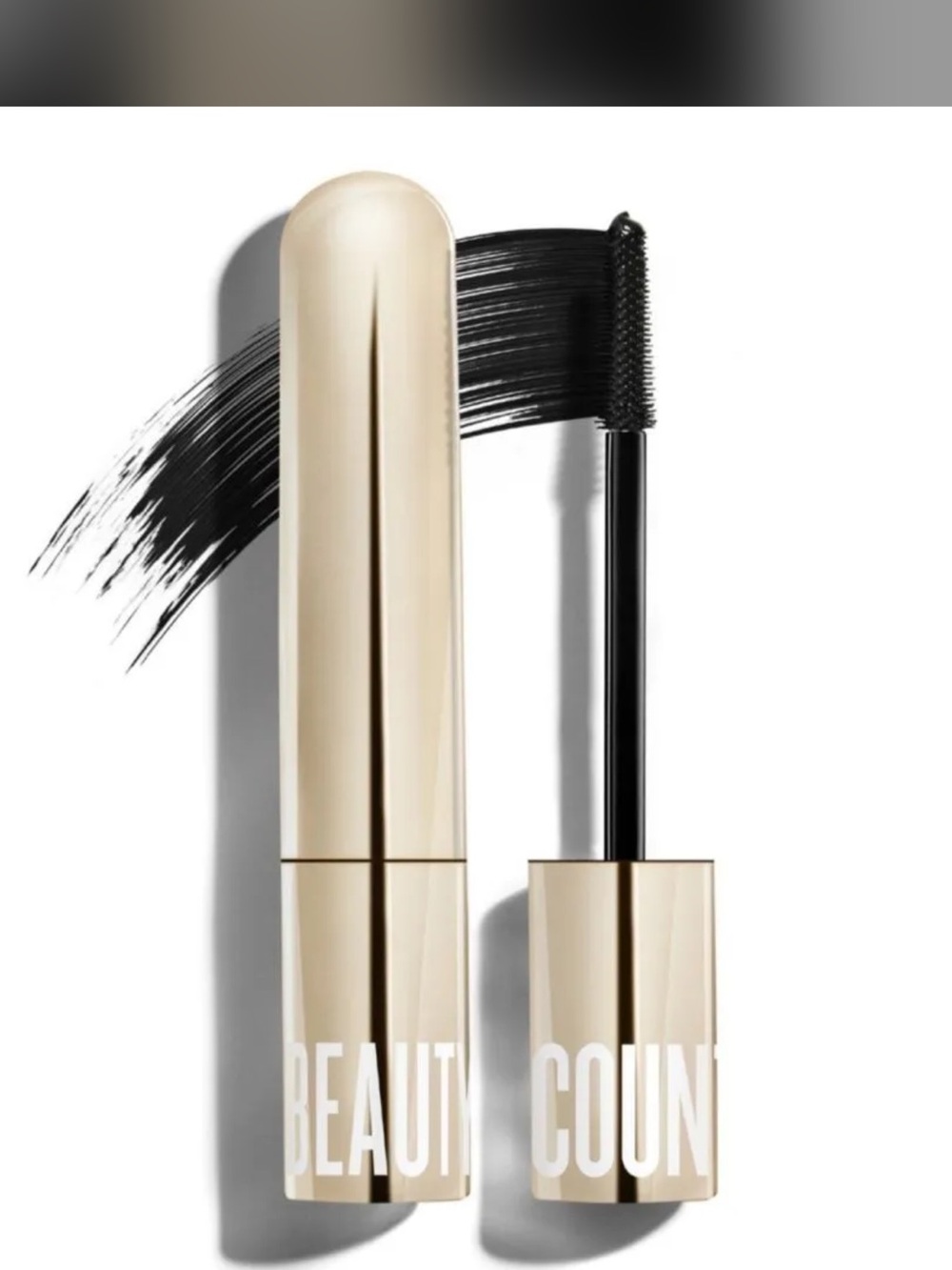 beautycounter Black Mascara in Champagne Gold Tube